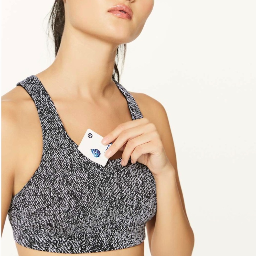 Lululemon Run On Bra Irregular Denim Twill Size 10